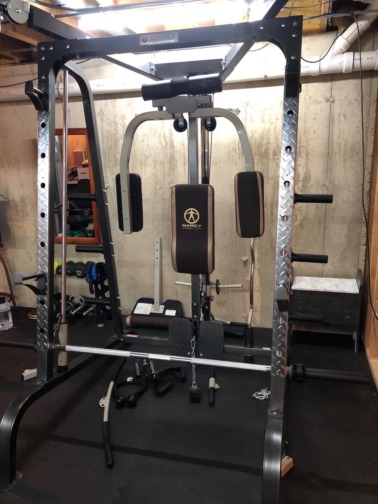Marcy Smith Cage Workout Machine Full Body StrengthTraining Home Gym Equipment System with Leg Developer, Press Bar, PEC Deck, and Squat Rack customer photo 1