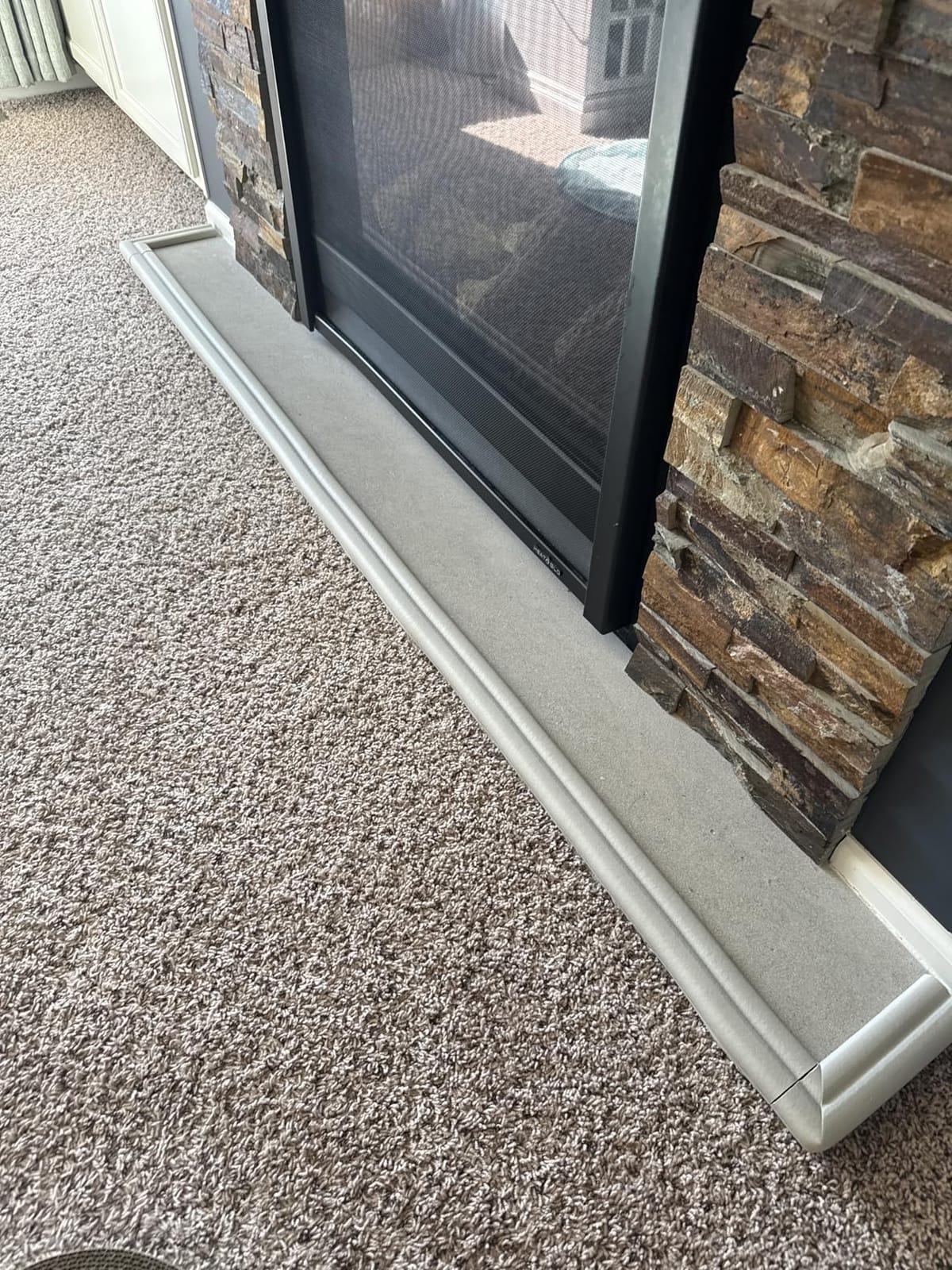 KidKusion Hearth Cushion | Fireplace Edge Protector | Brown | 8.33 Ft customer photo 2