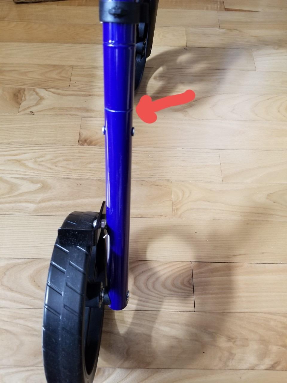 Drive Medical Hugo Elite Rollator Walker with Seat and Basket, Blue customer photo 2