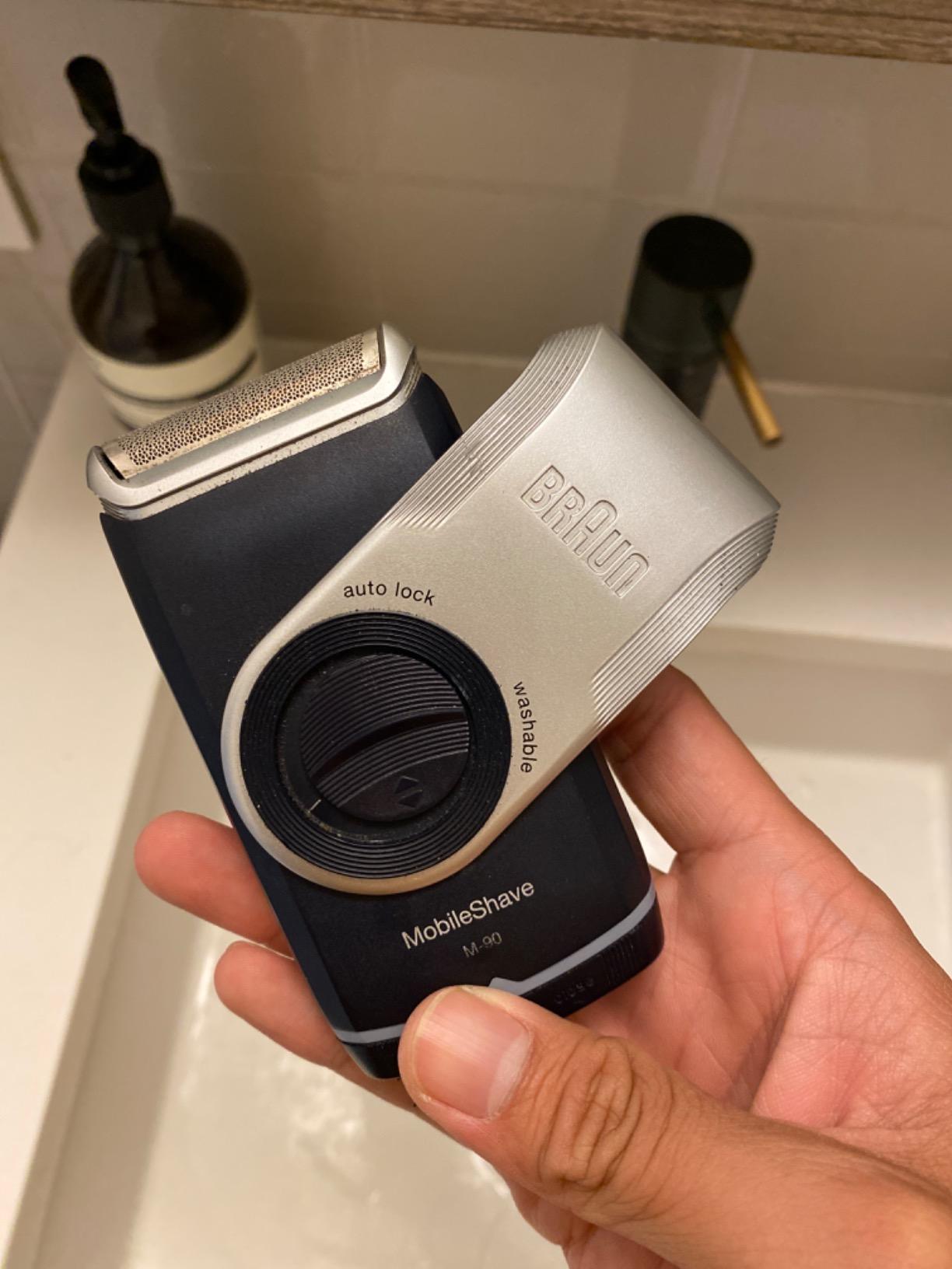 Braun Electric Razor for Men, M90 Mobile Electric Shaver, Precision Trimmer, Washable customer photo 1