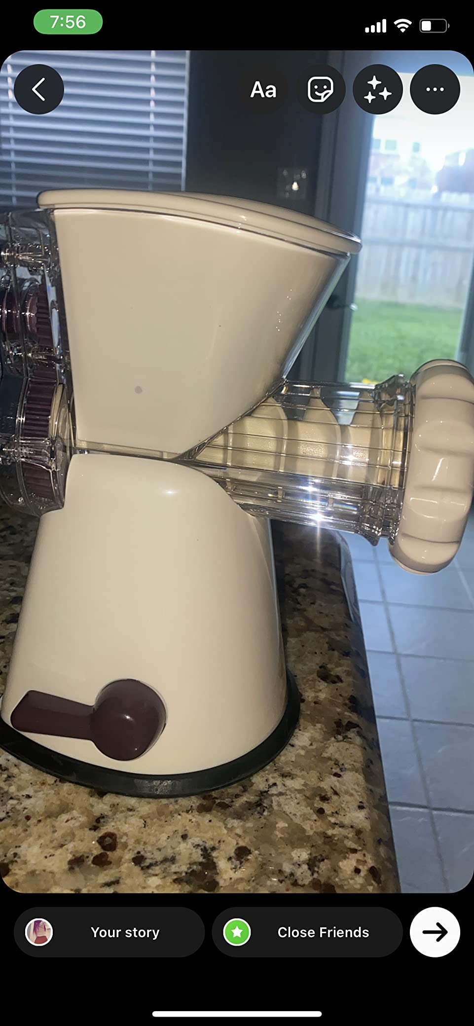 LURCH Germany Cookie Biscuit Maker with Meat Grinder Attachment | Hand Crank Driven Cookie, Churros, Sausage, Ground Meat Machine | Easy to Clean - Aubergine/Cream White customer photo 2