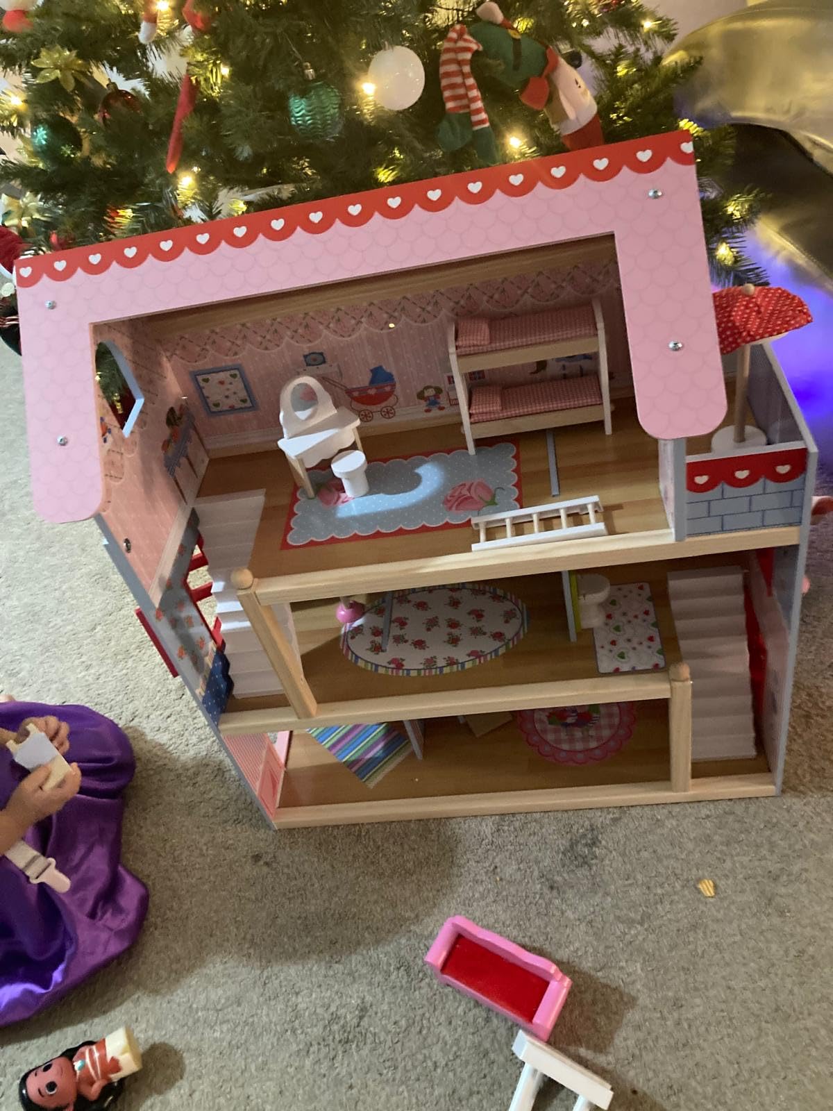 KidKraft Chelsea Doll Cottage Wooden Dollhouse with 16 Accessories customer photo 2