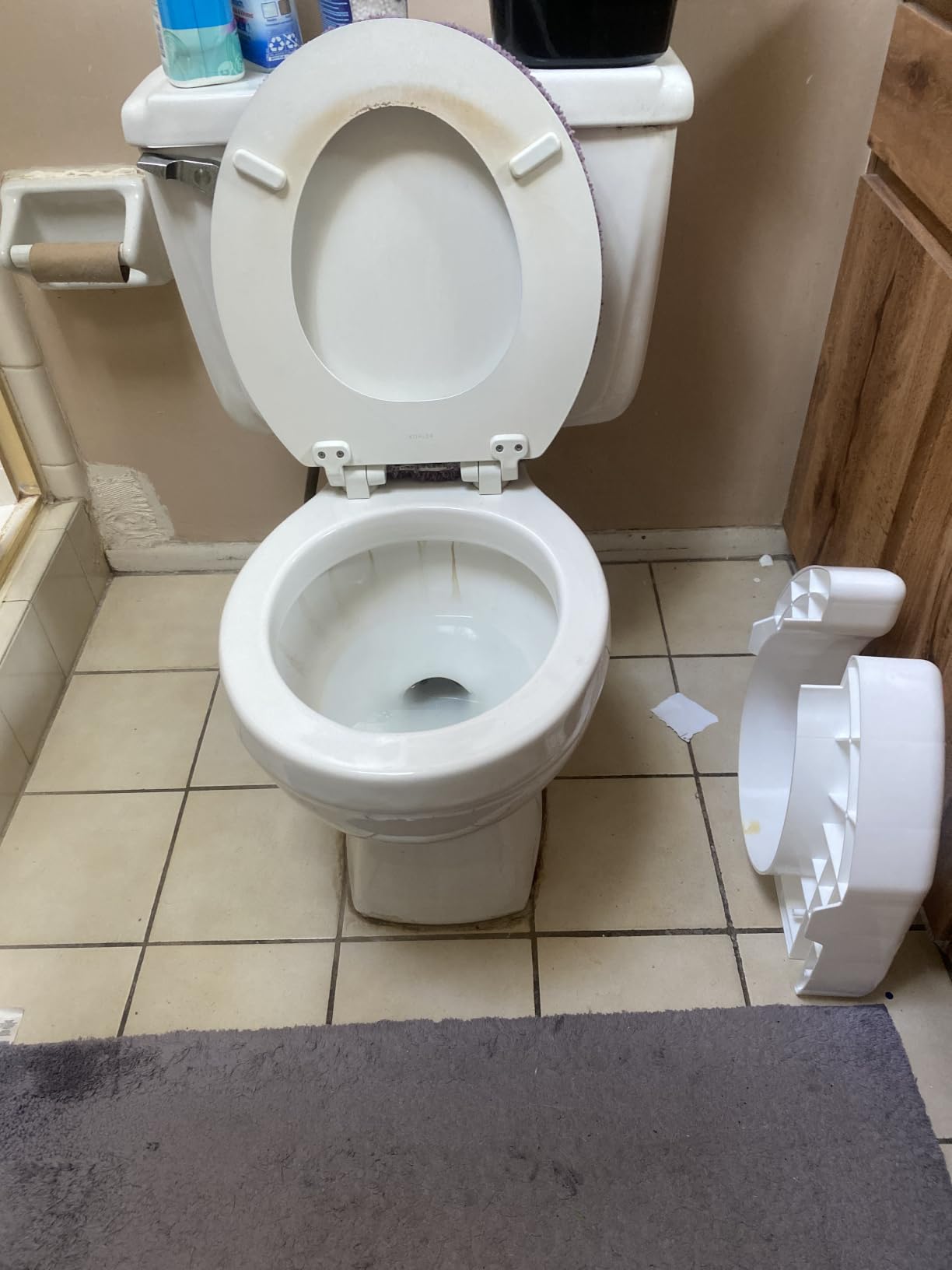 SP 3 Inch Extender Booster Elevated Raised Toilet Seat Risers for Seniors Adults Elderly Handicap Disabled Fits Most Standard and Elongated Toilets - White customer photo 1