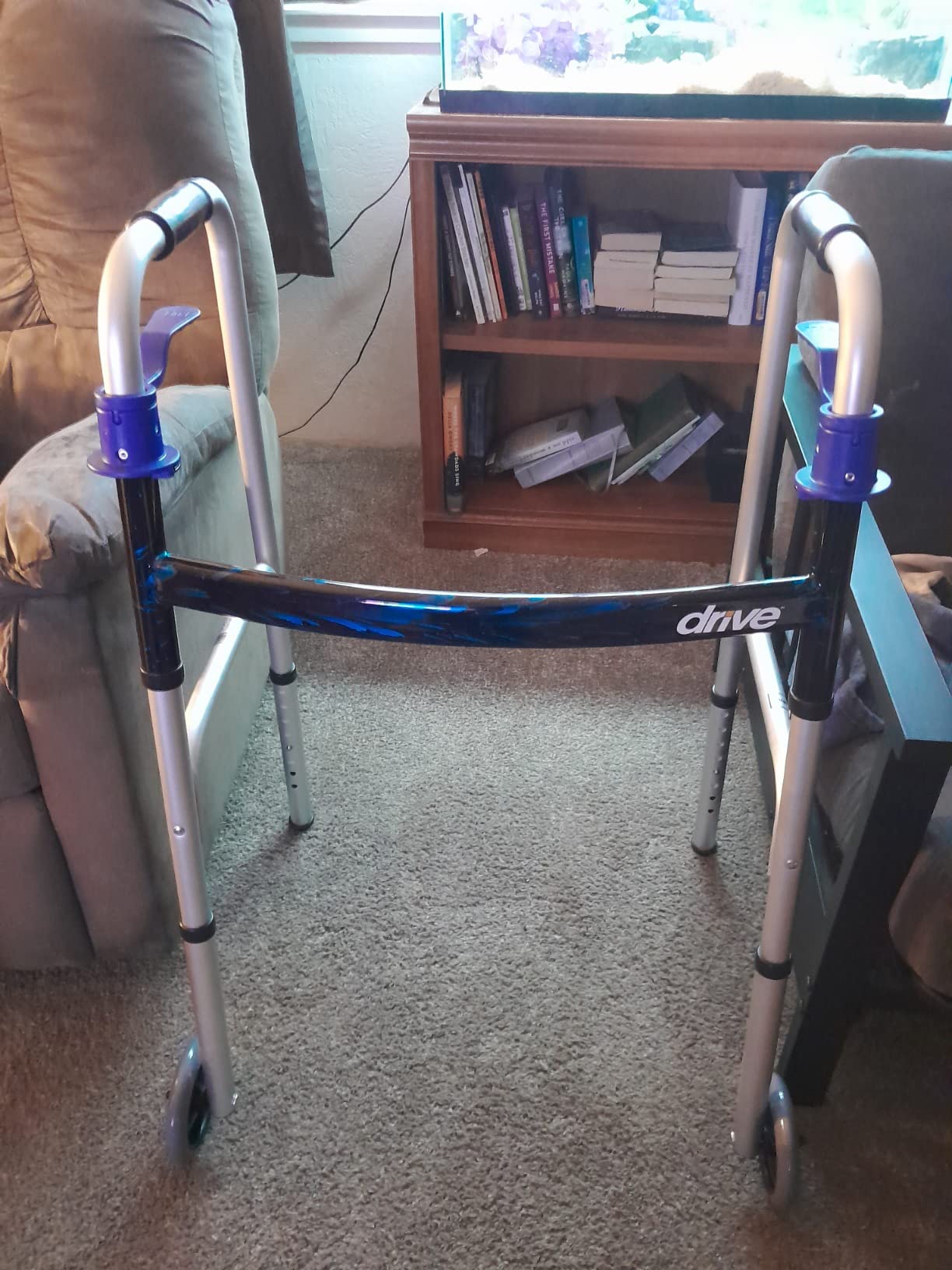 Drive Medical Trigger Release Folding Walker with Contoured Hand Grips customer photo 2