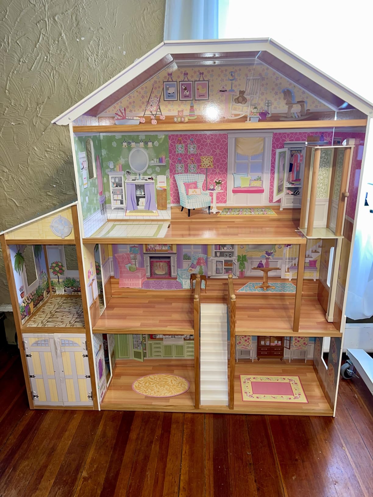 KidKraft Majestic Mansion Wooden Dollhouse with 34 Pieces, Working Elevator customer photo 2