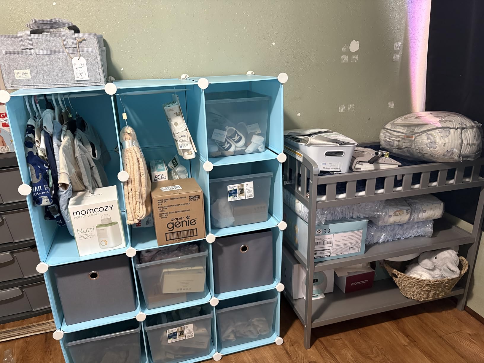 Dream On Me Emily Changing Table with Two Storage Shelves, White customer photo 1