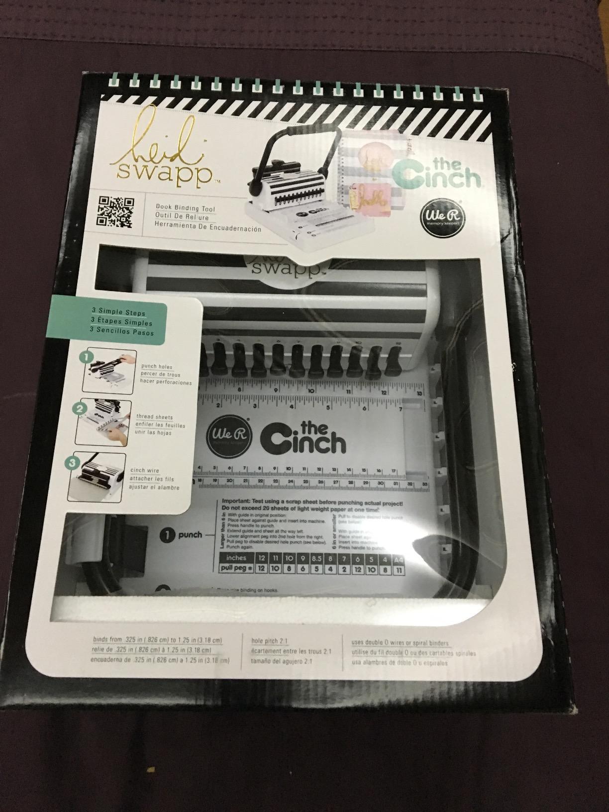 We R Memory Keepers Cinch Book Binding Machine Version 2, Mint, Easy to Use, Slide Ruler, Spiral Binding, Professional Books, Notebooks, Calendars customer photo 2
