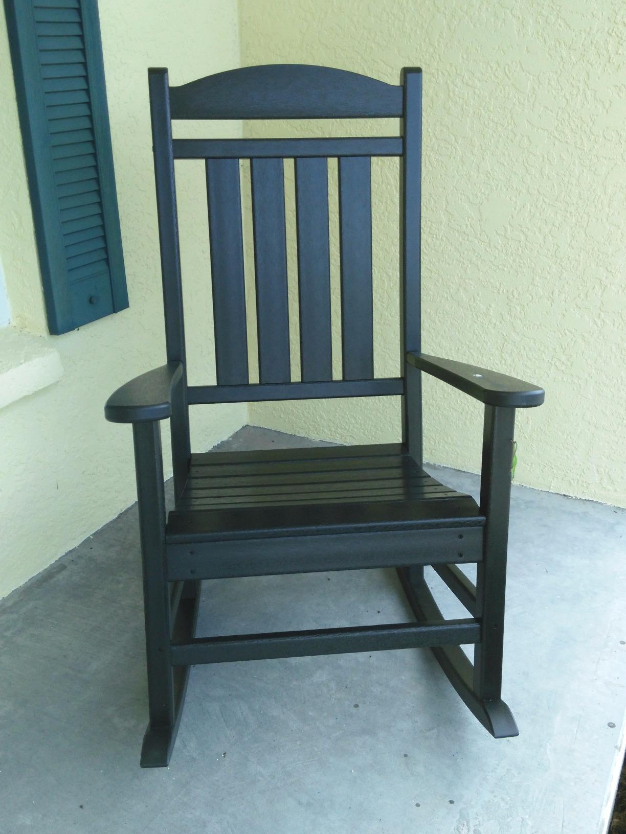 POLYWOOD Presidential Rocking Chair in Slate Grey customer photo 1