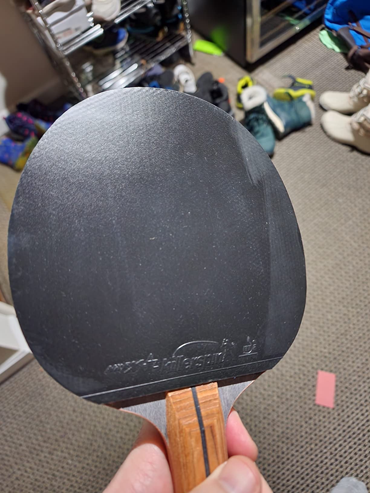 Killerspin Jet 800 Speed N2 - A Professional Grade Ping Pong Paddle - Competition Grade, Advanced Players, Red/Black customer photo 2