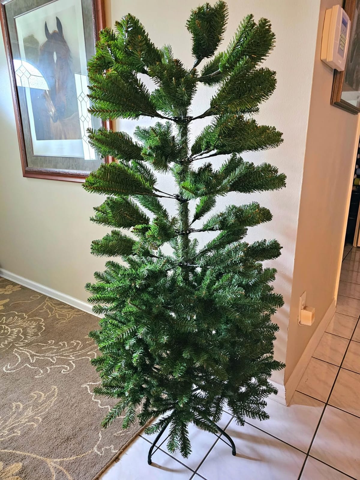 National Tree Company 7.5ft Unlit Kingswood Fir Slim Christmas Tree customer photo 1