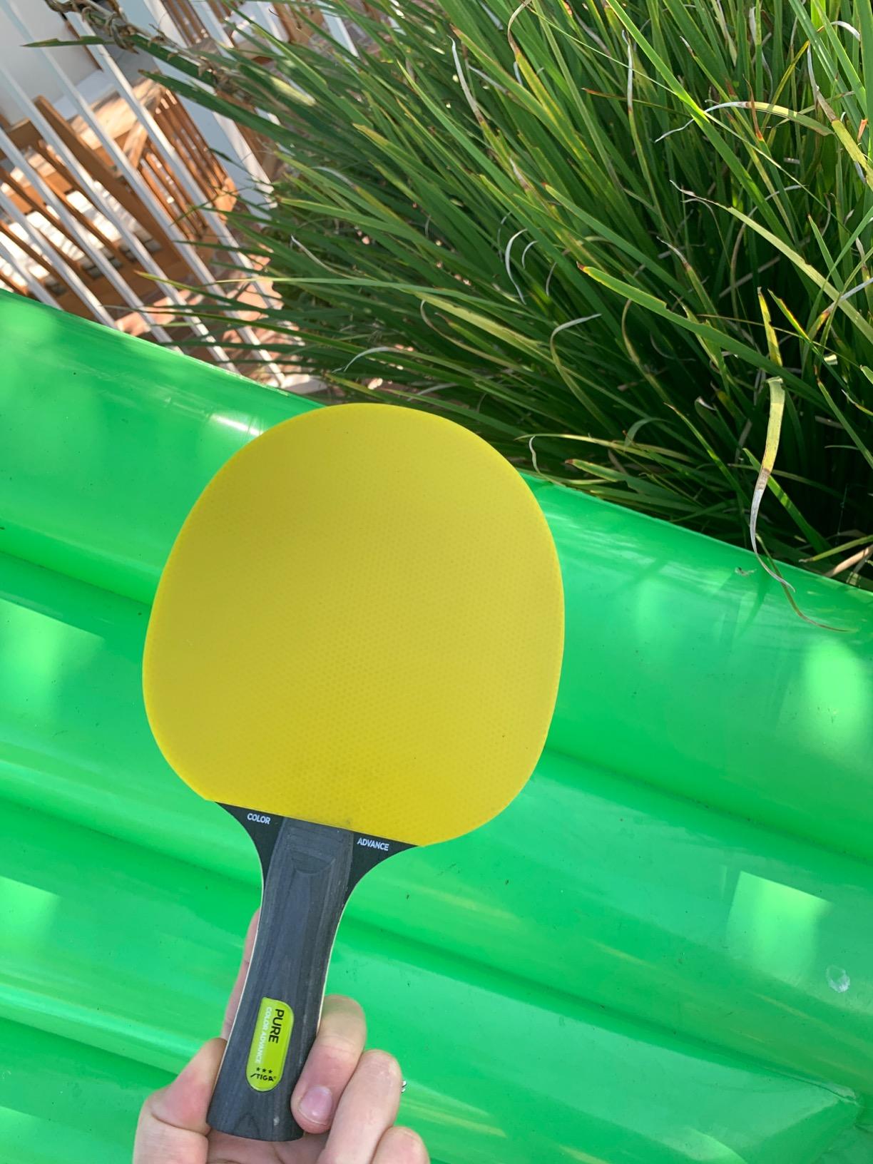 STIGA Pure Color Advance Performance-Level Table Tennis Racket (Yellow) customer photo 1