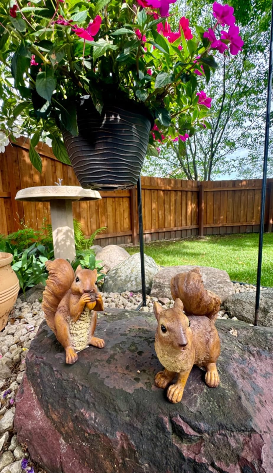 Design Toscano Scamper the Woodland Squirrel Outdoor Garden Statue, 7 Inch customer photo 1