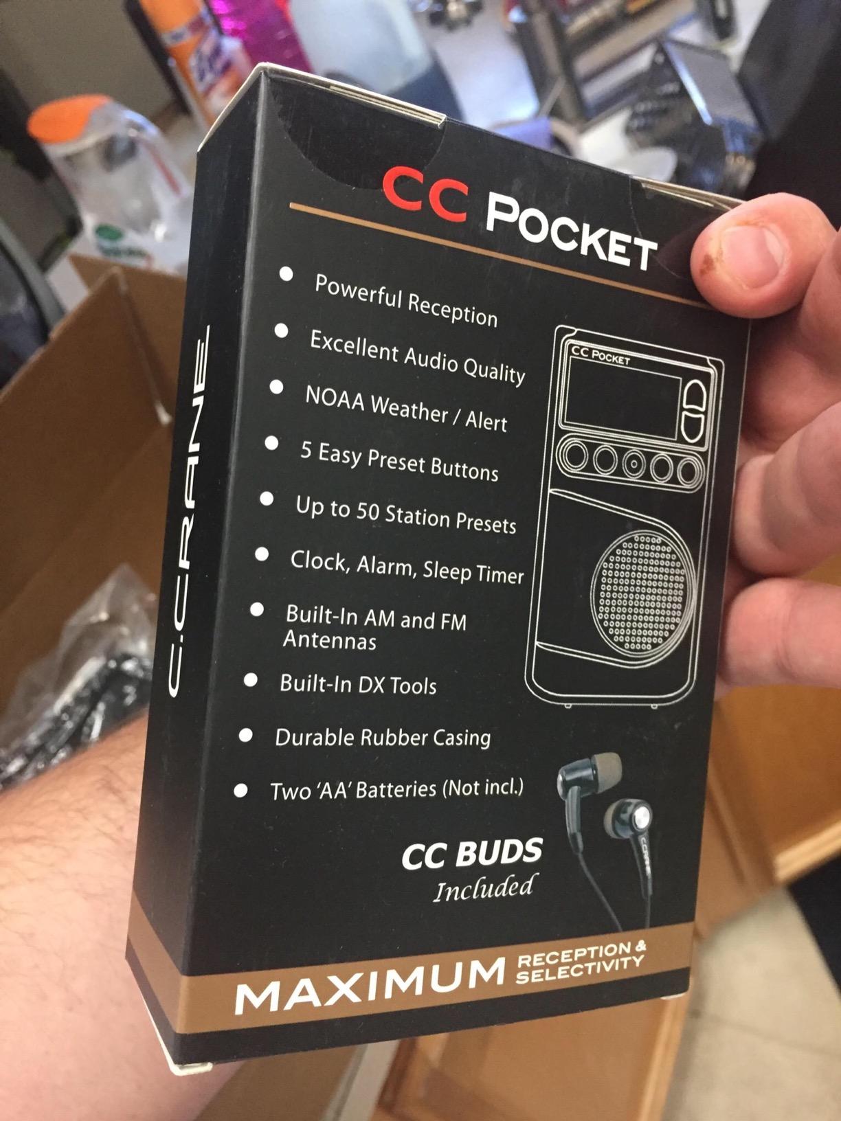 C. Crane CC Pocket AM FM and NOAA Weather Radio with Clock and Sleep Timer customer photo 1