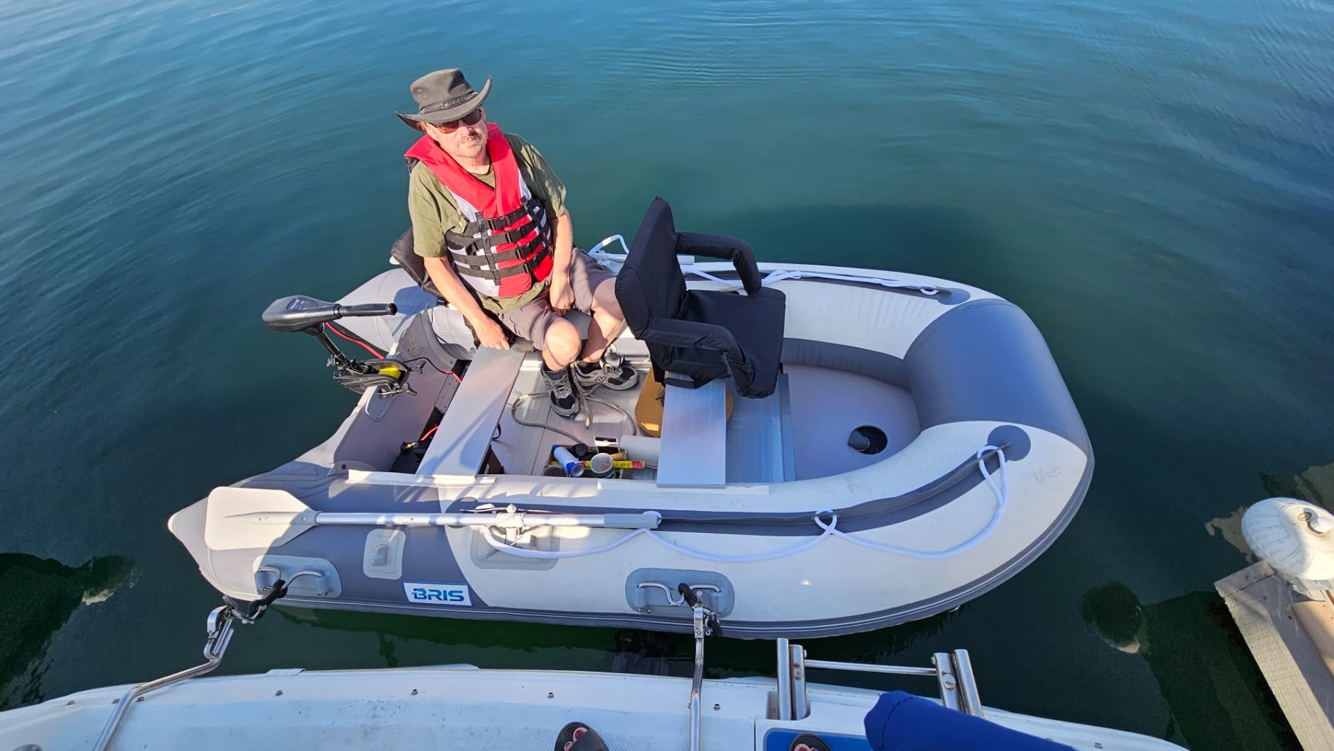 BRIS 9.8 ft Inflatable Boat Inflatable Dinghy Boat Yacht Tender Fishing Raft customer photo 1