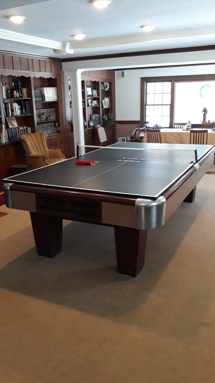 JOOLA Ping Pong Conversion Top with Net Set for Billiard and Pool Tables - Regulation Top Converts Billiards into Ping Pong Table - Includes Foam Padding for Protection - Steel Frame Option customer photo 2