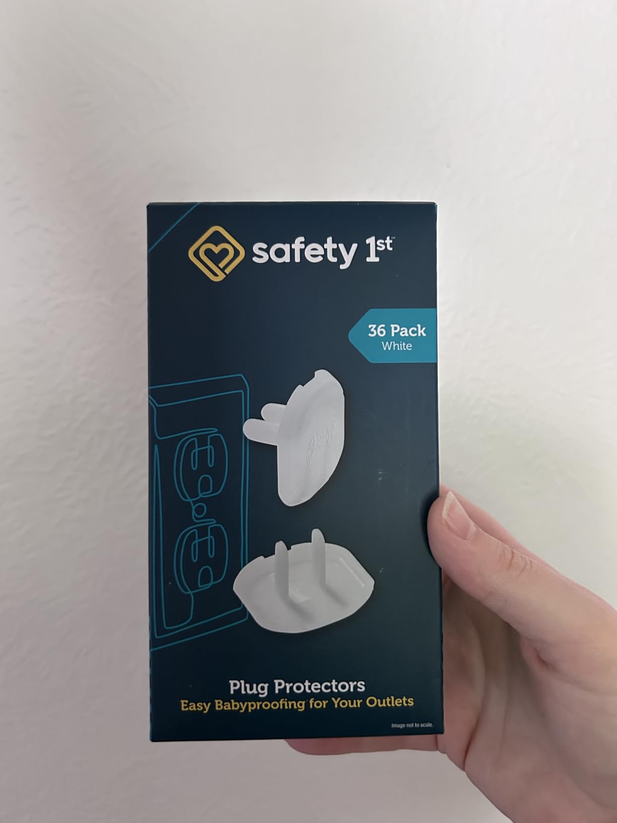 Safety 1st Electrical Outlet Baby Proof Covers, Secure Outlet Plugs, Baby Proofing, 36 Count customer photo 1