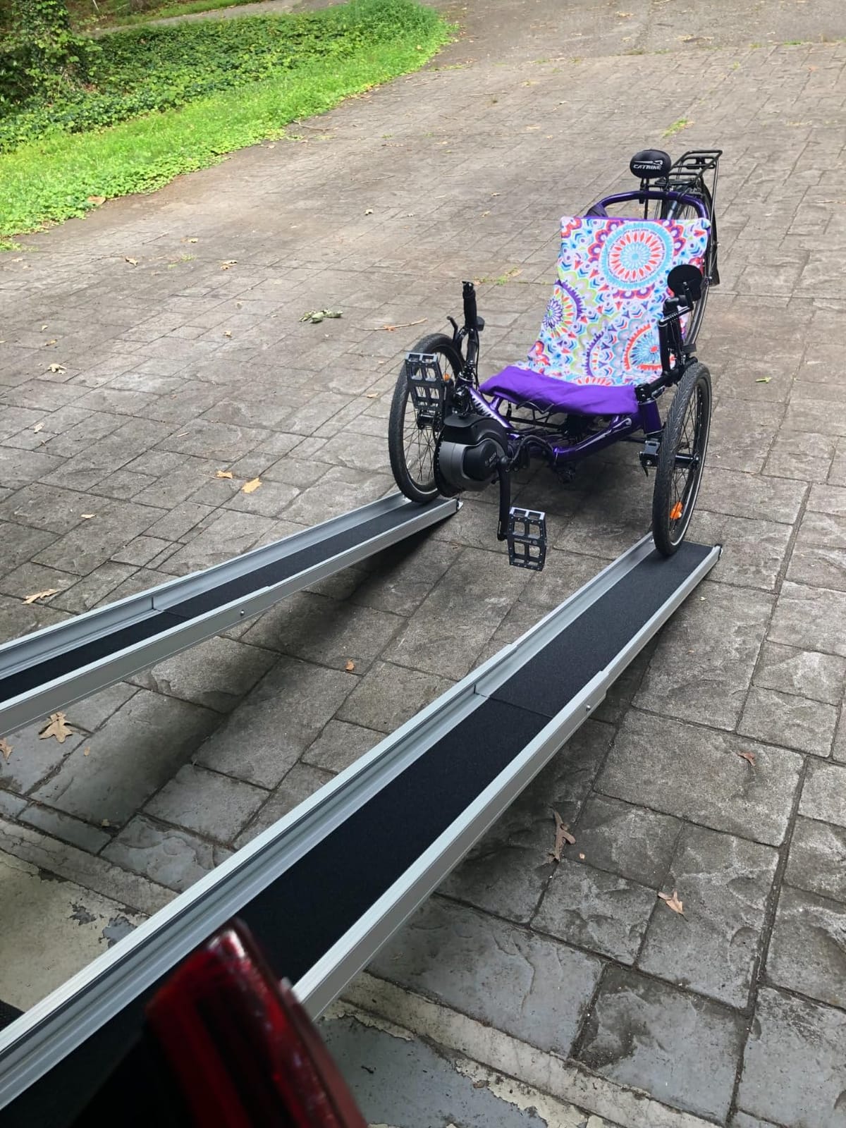 4' / 7' Portable Wheelchair Ramps, Telescoping, 600 lb Cap, Silver Spring customer photo 1