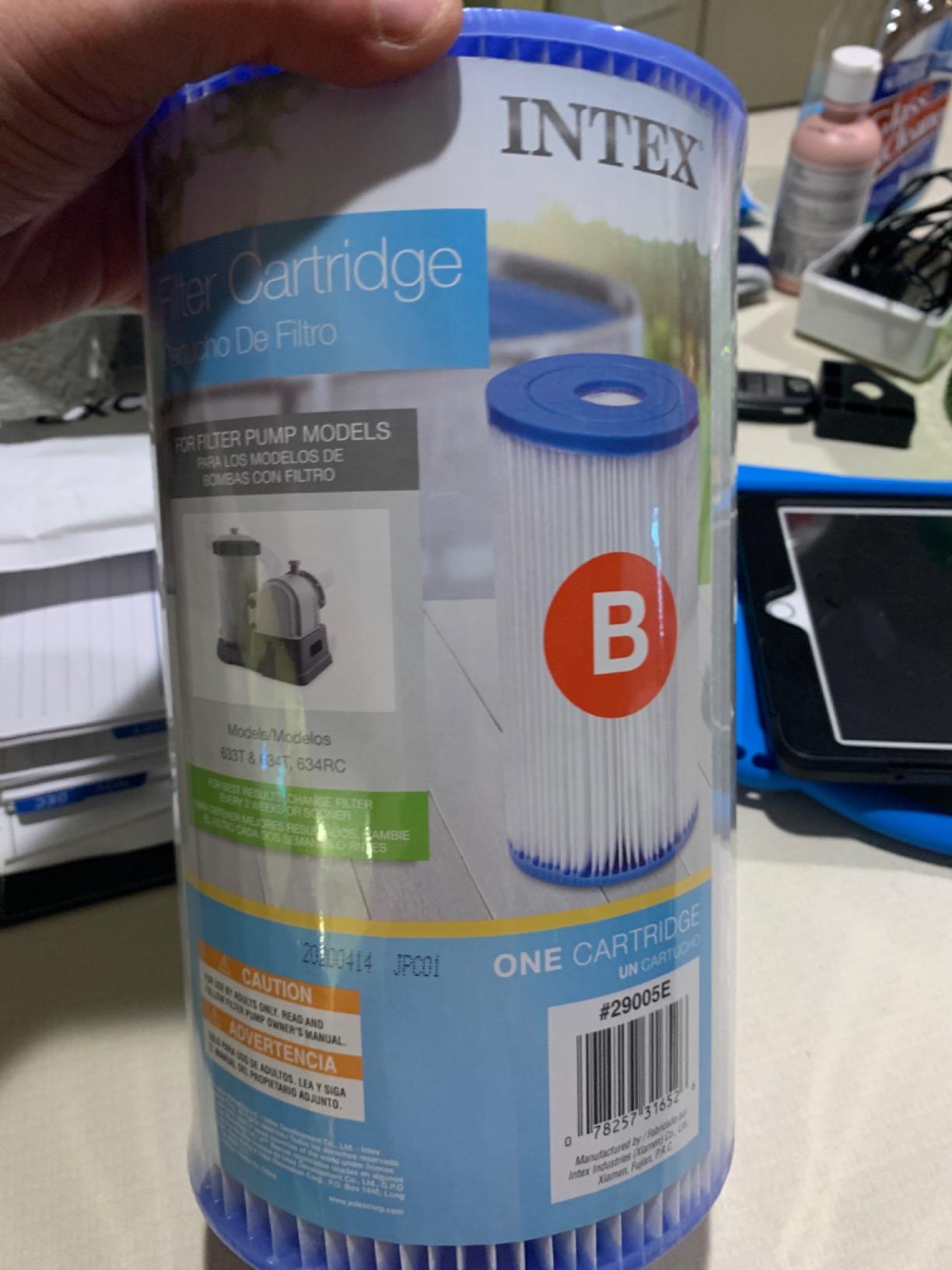 Intex Type B Pool Filter Cartridge for Above Ground Swimming Pools, 3-Pack customer photo 1