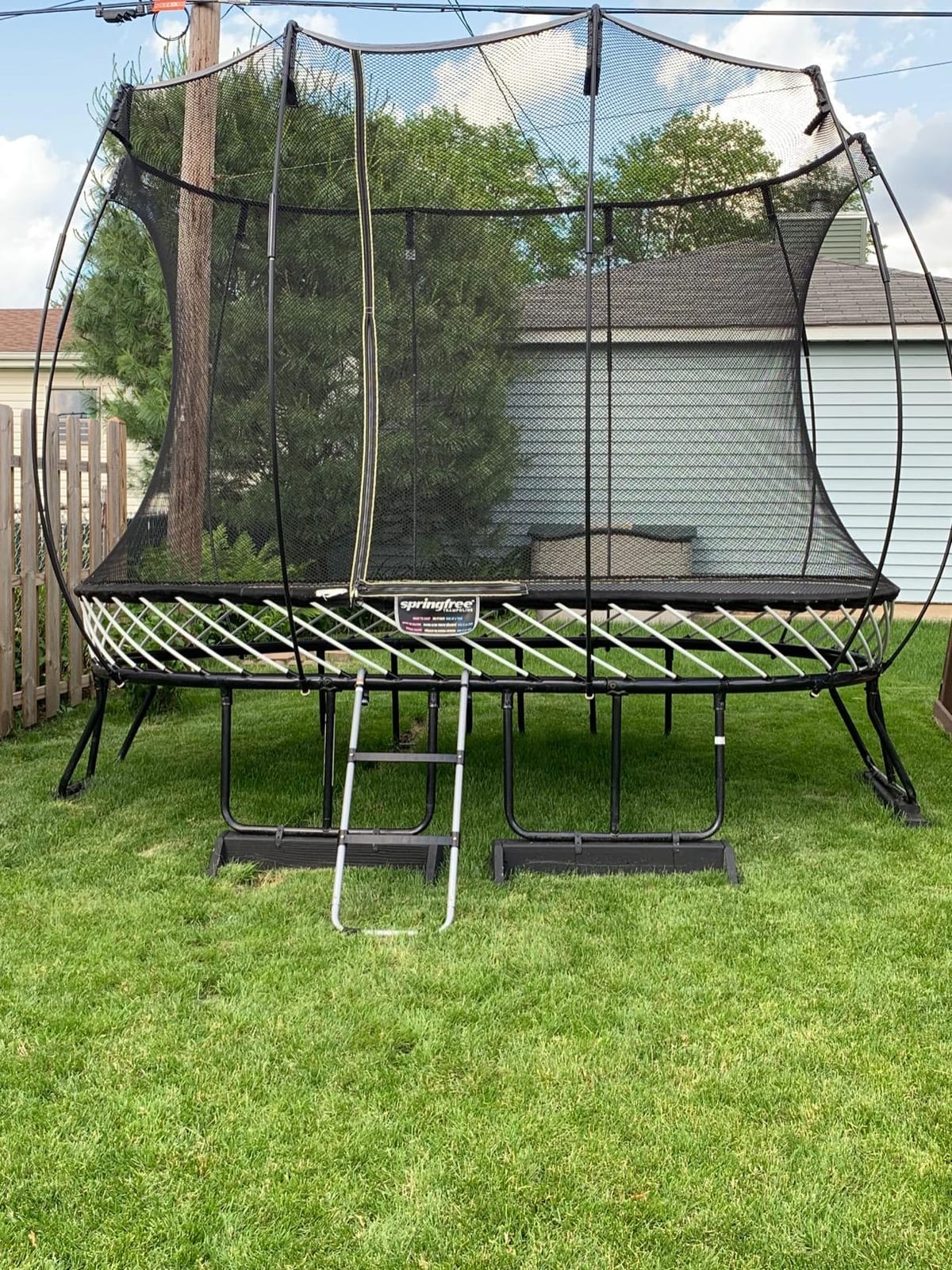 2-Step Trampoline Ladder with Safety Latch, Heavy-Duty with Wide Steps customer photo 2