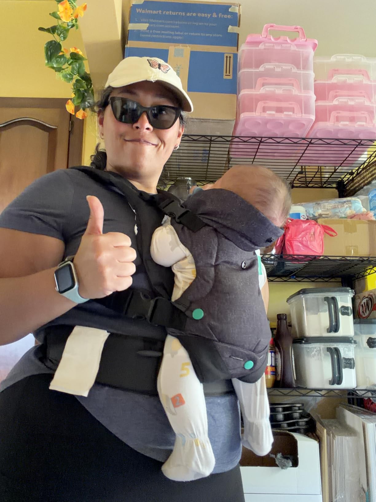Infantino Flip 4-in-1 Baby Carrier Convertible Ergonomic, Gray customer photo 1
