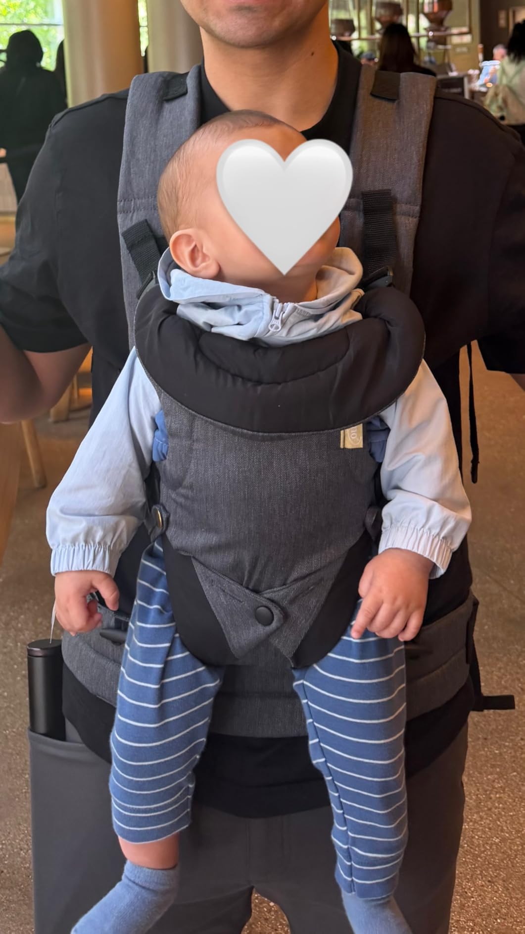 Infantino Flip 4-in-1 Baby Carrier Convertible Ergonomic, Gray customer photo 2