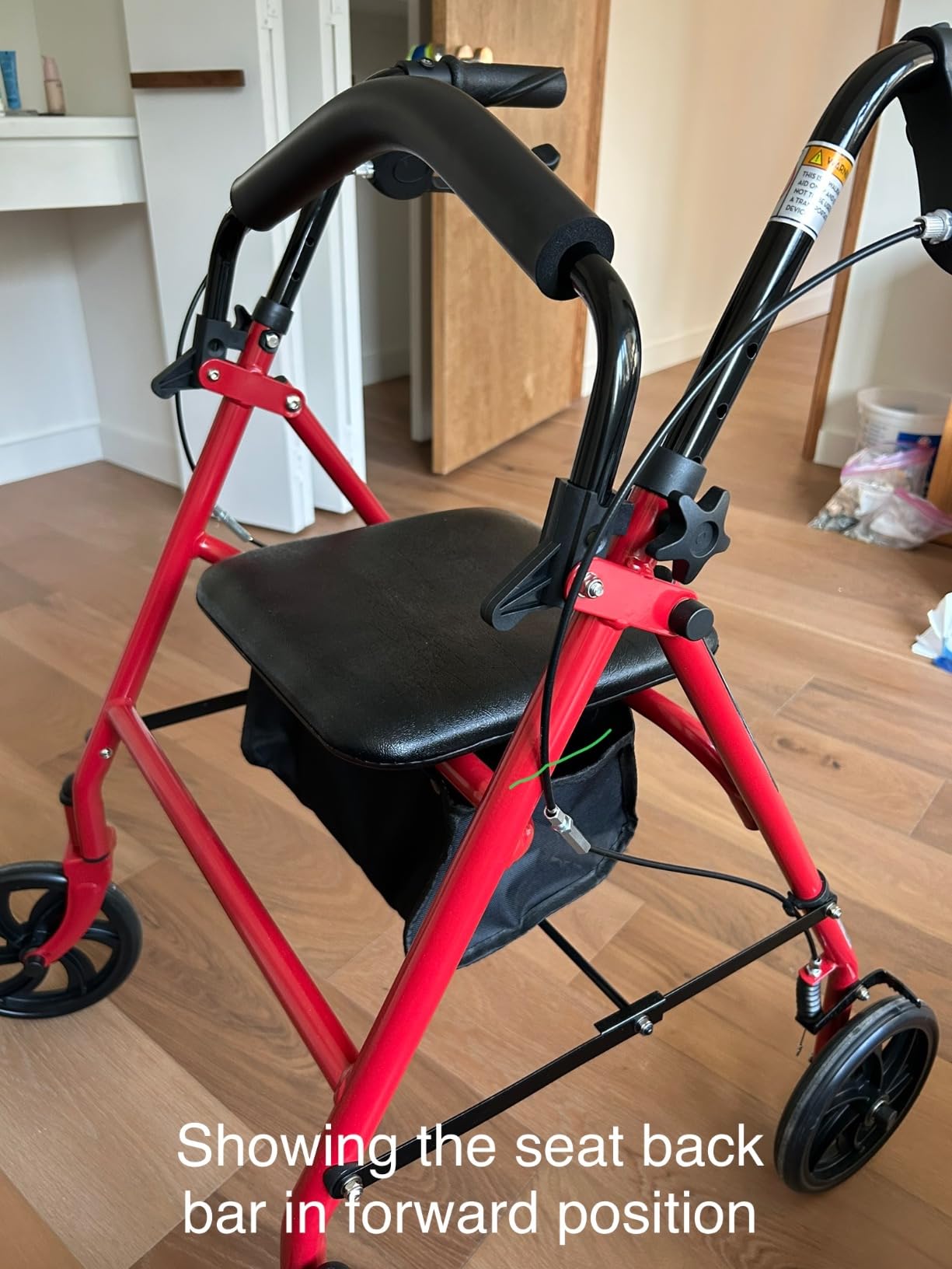 Drive Medical Rollator Walker with Seat, 7.5 Inch Wheels, Blue customer photo 1