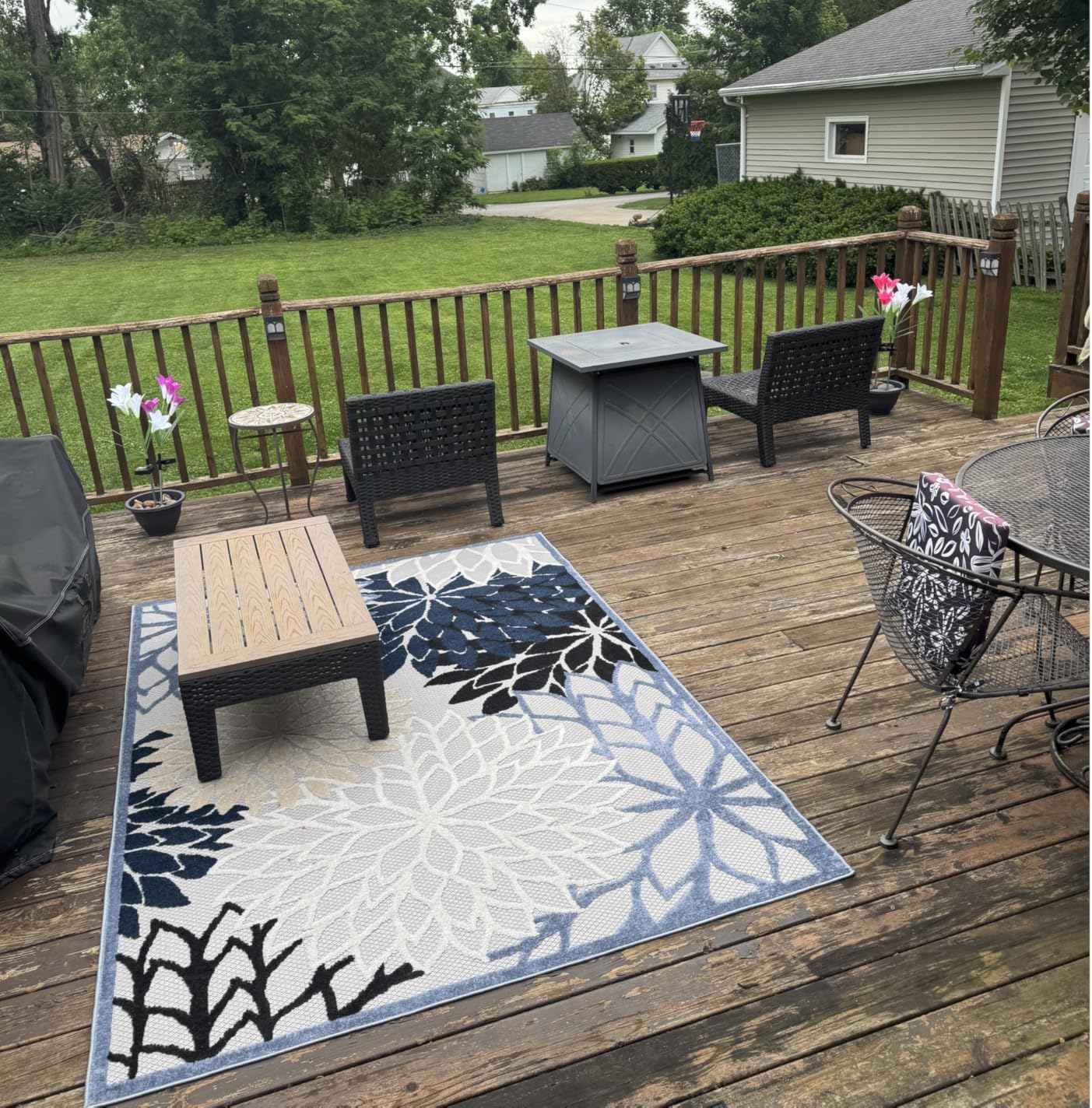 Nourison Home Aloha Indoor/Outdoor Green 5'3