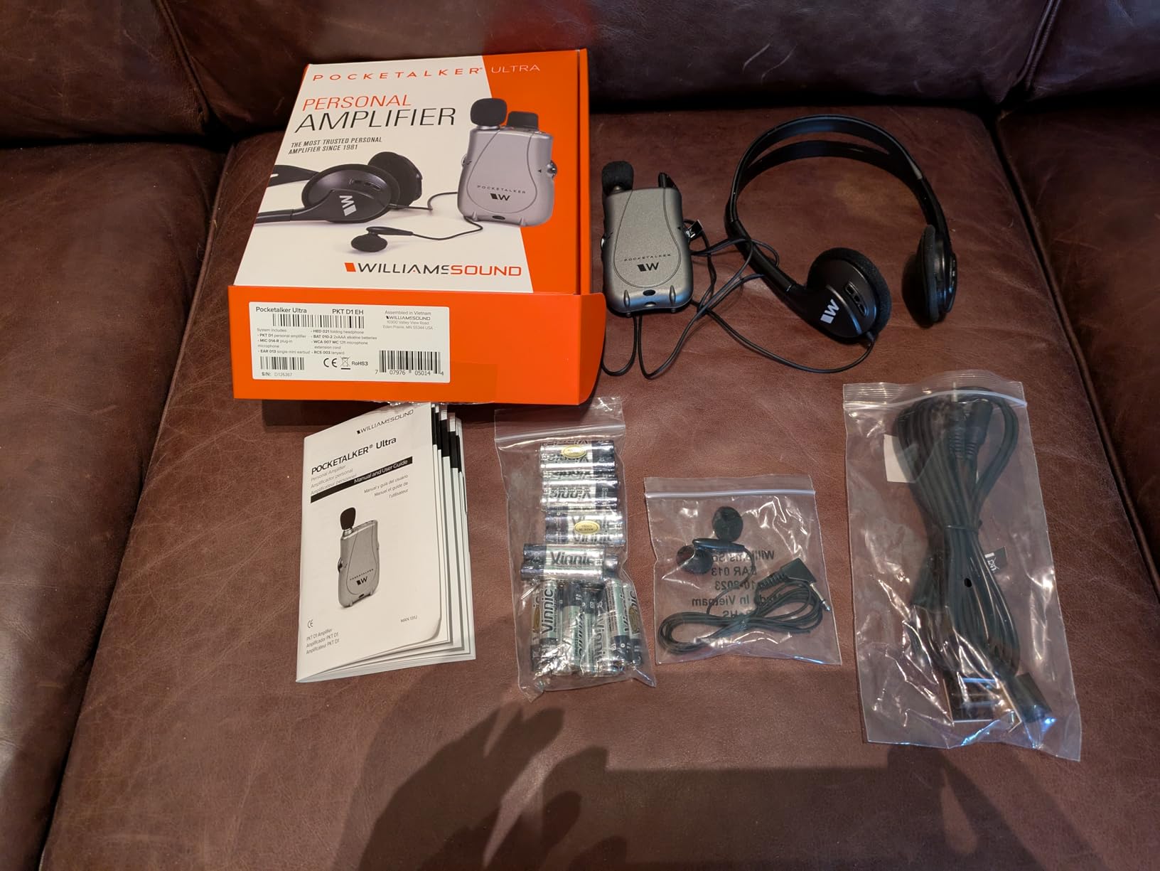 Williams Sound Pocketalker Ultra Hearing Amplifier | Easy-to-Use Hearing Amplifier for Seniors | Year Supply of Batteries | Amplified Sound Assistive Listening Device with Headphones for Elderly | Hearing Assist Earbuds customer photo 1