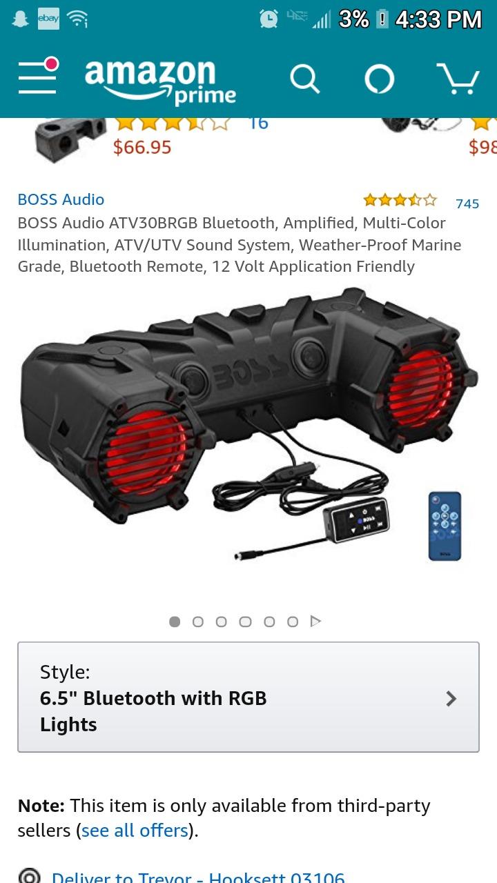 BOSS Audio Systems ATV30BRGB Amplified ATV 6.5 Inch Speakers & Tweeters customer photo 1