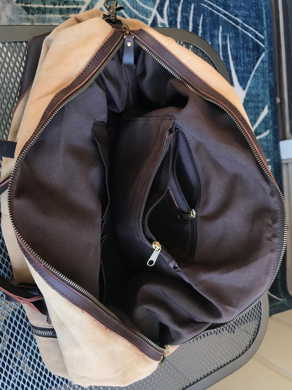 S-ZONE Duffle Bag for Travel Canvas Duffel Bag Carry on Weekender Bag for Men customer photo 2