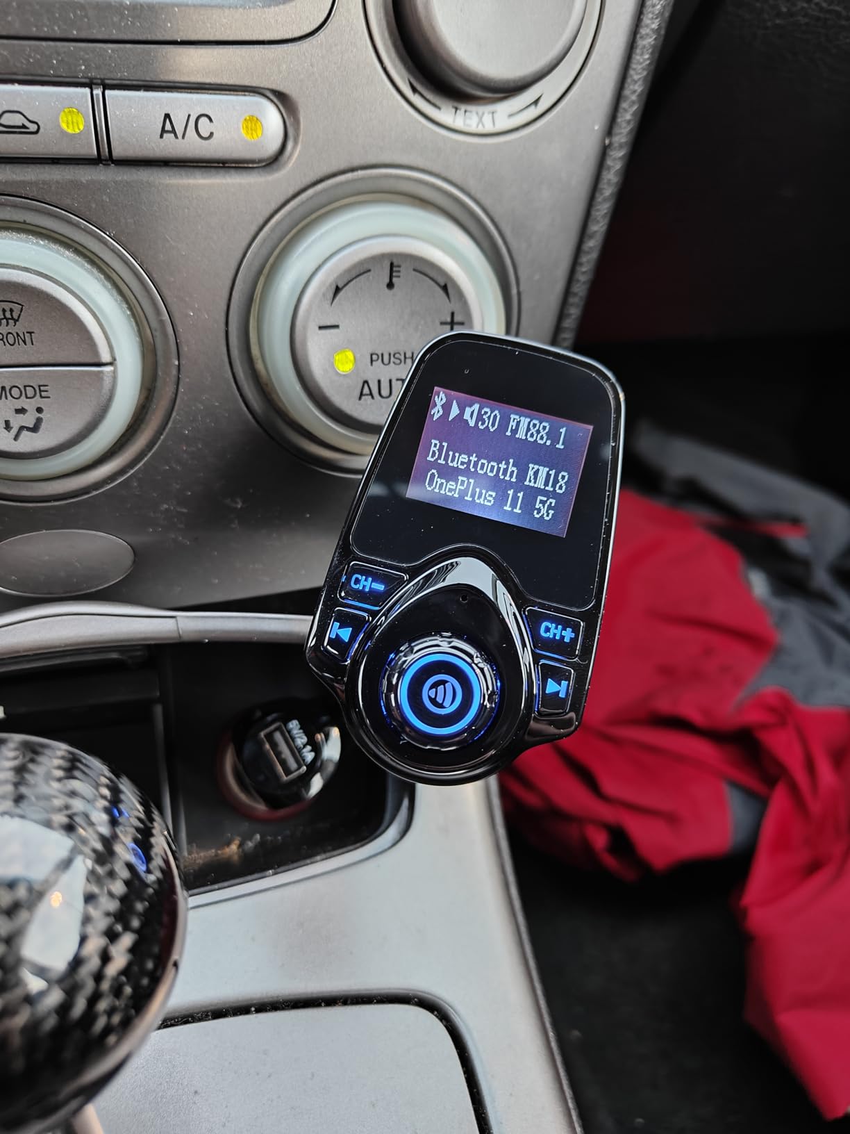 Nulaxy Bluetooth 5.4 Car Adapter FM Transmitter with 1.44