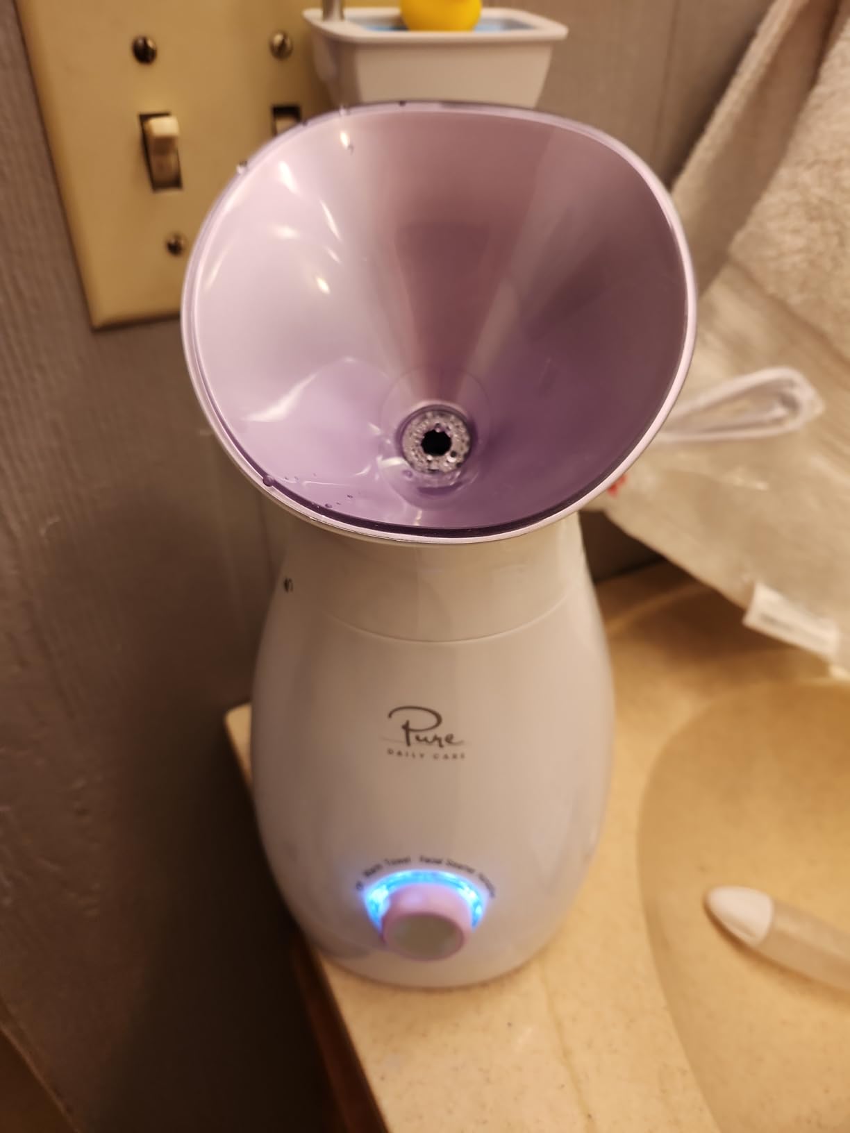 Pure Daily Care NanoSteamer Large 3-in-1 Nano Ionic Facial Steamer with Precise Temp Control - Humidifier - Unclogs Pores - Blackheads - Spa Quality - Bonus 5 Piece Stainless Steel Skin Kit (Teal) customer photo 2