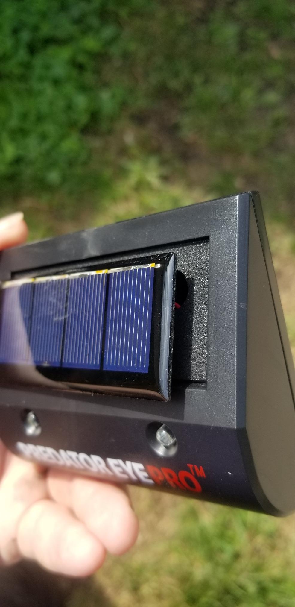 ASPECTEK Predator Eye PRO Solar Animal Repeller - 2 Pack, Red Flashing Light Deterrent for Cats, Dogs, Foxes, Birds, Skunks, Deer and Raccoons, Outdoor Pest Control for Garden, Farm, Fence and Coop customer photo 2