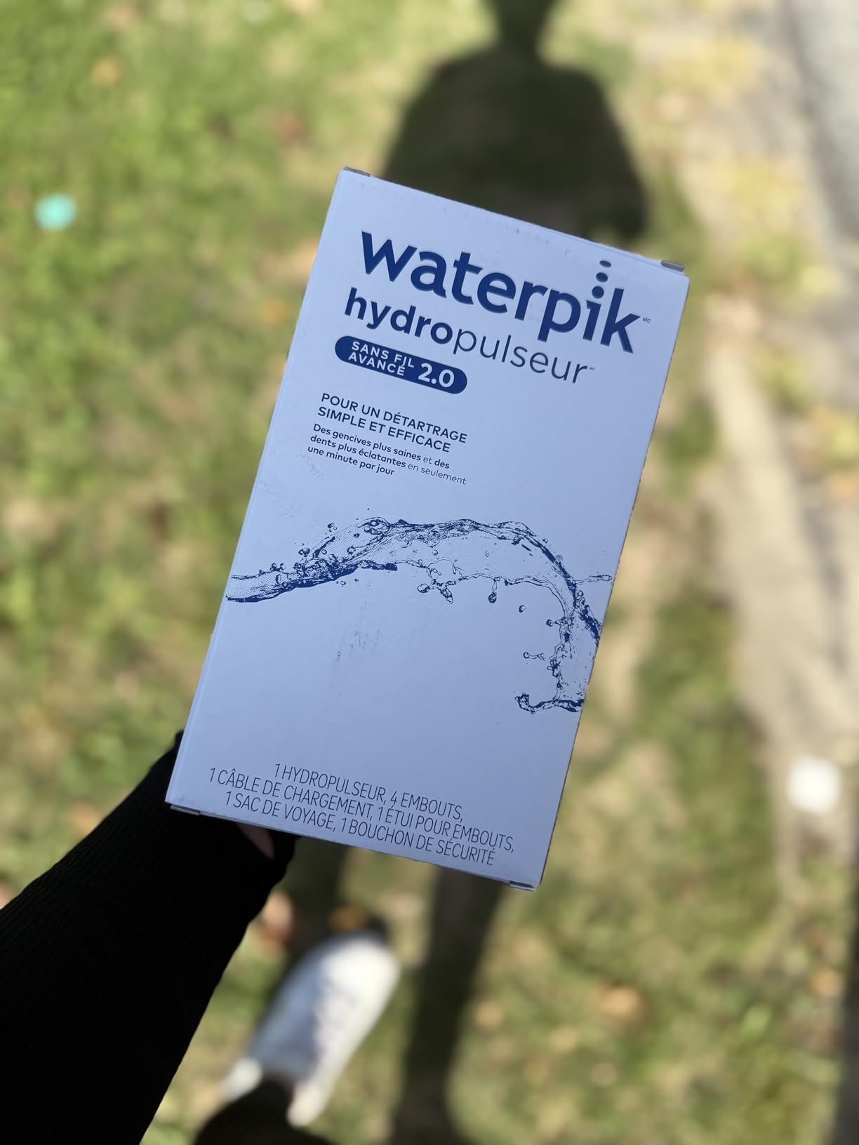 Waterpik Cordless Advanced Portable Water Flosser, Rechargeable, White | 3 Settings, 4 Tips, Travel Bag, for Gums, Teeth, Dental Braces, Implants, Shower Use ADA Accepted WP-580 Packaging May Vary customer photo 1