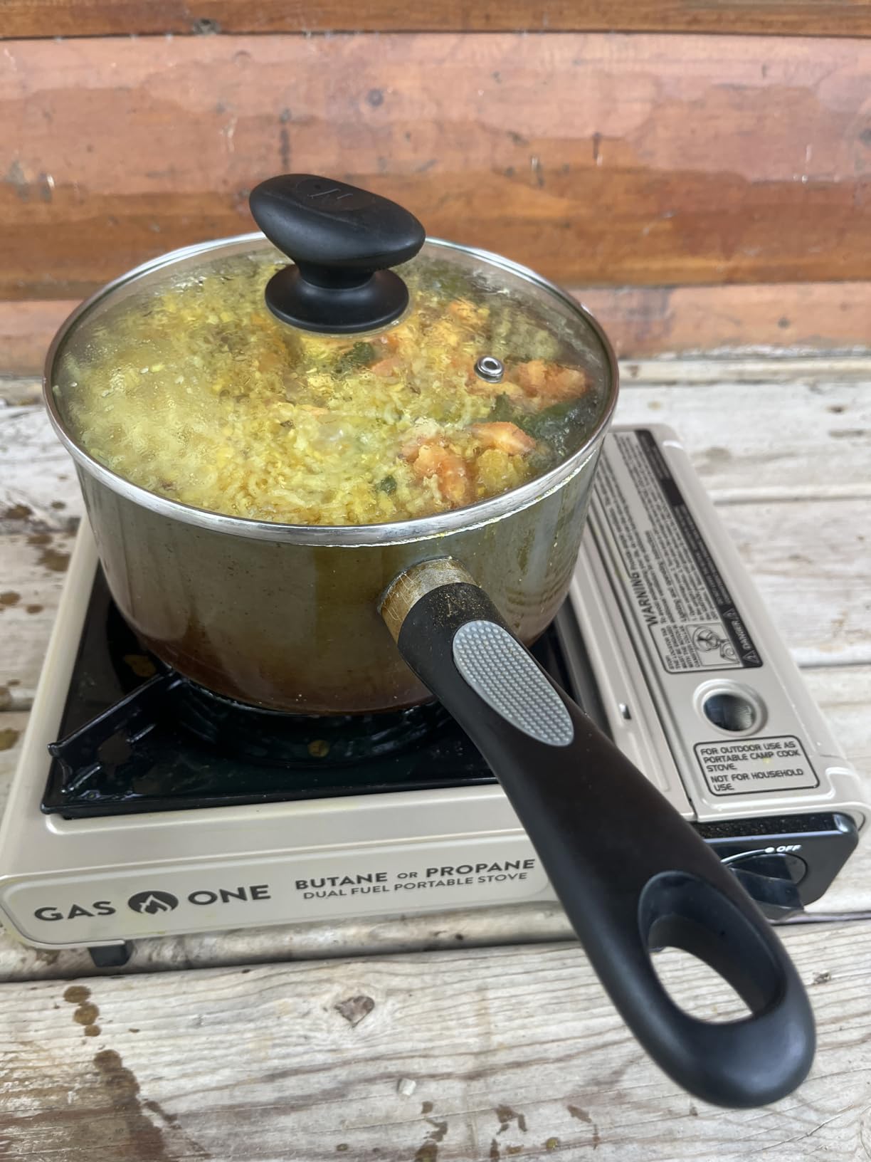 Gas One GS-3400P Propane or Butane Stove Dual Fuel Stove Portable Camping Stove - Patented - with Carrying Case Great for Emergency Preparedness Kit customer photo 2