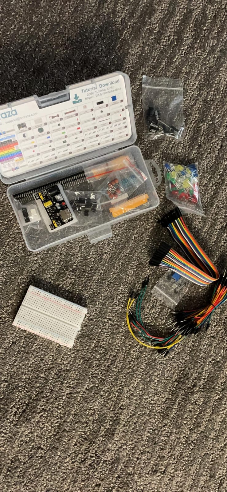 Smraza 298 Pieces Electronics Starter Kit with Breadboard for Arduino customer photo 1