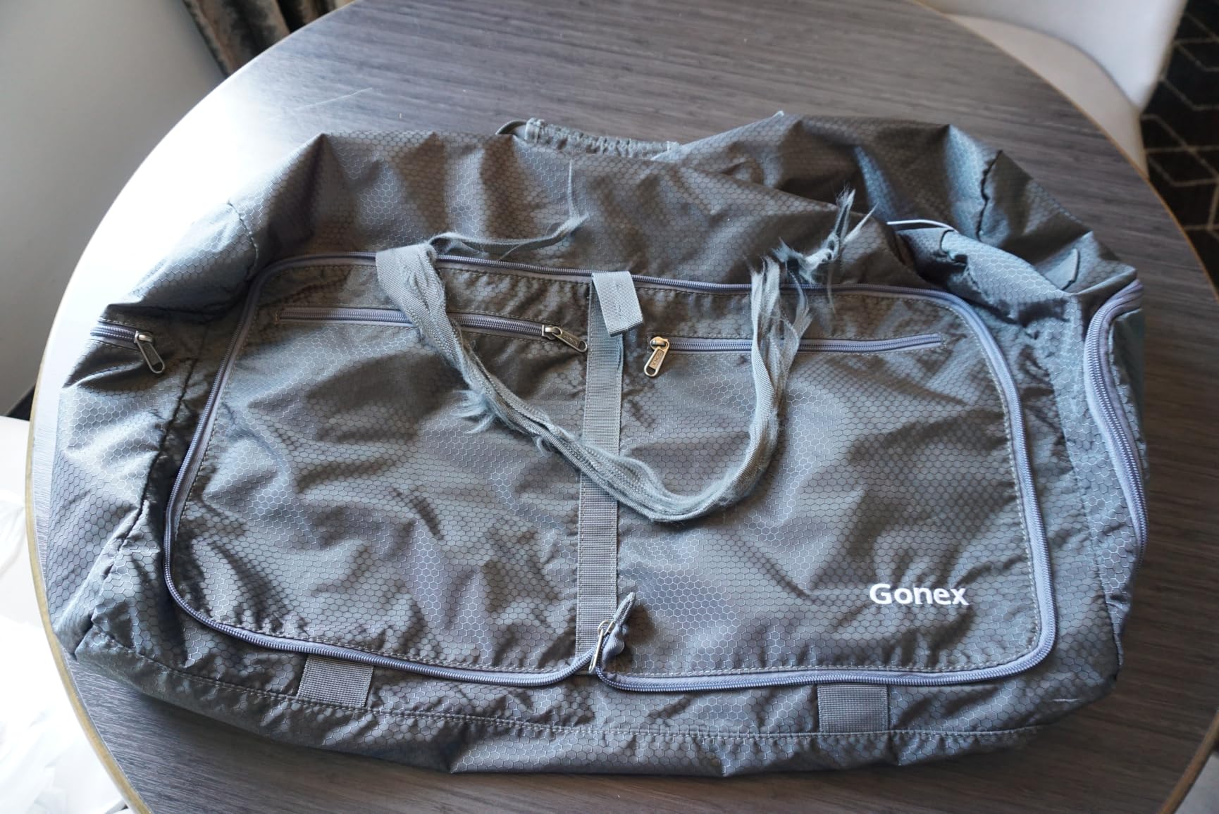 Gonex 60L Foldable Travel Duffle Bag with Shoe Compartment, Lightweight customer photo 2