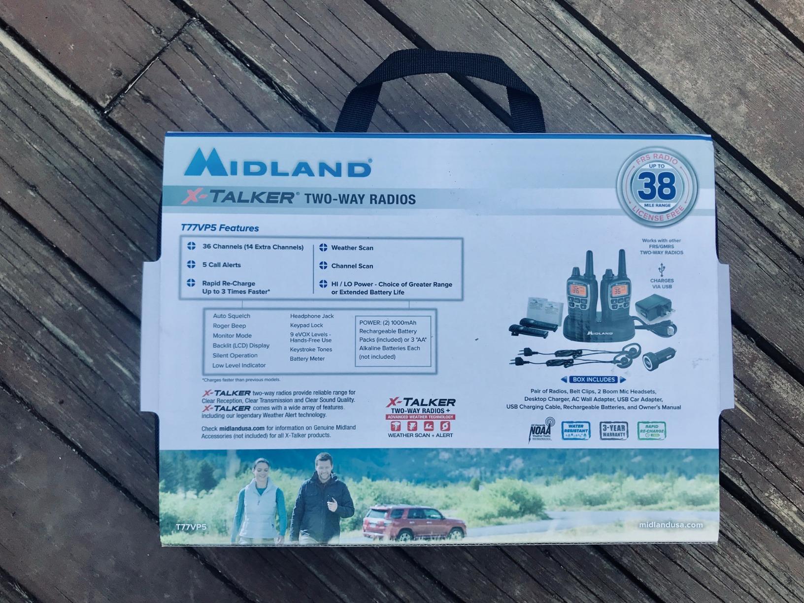 Midland T77VP5 X-Talker FRS Walkie Talkie, Black customer photo 2