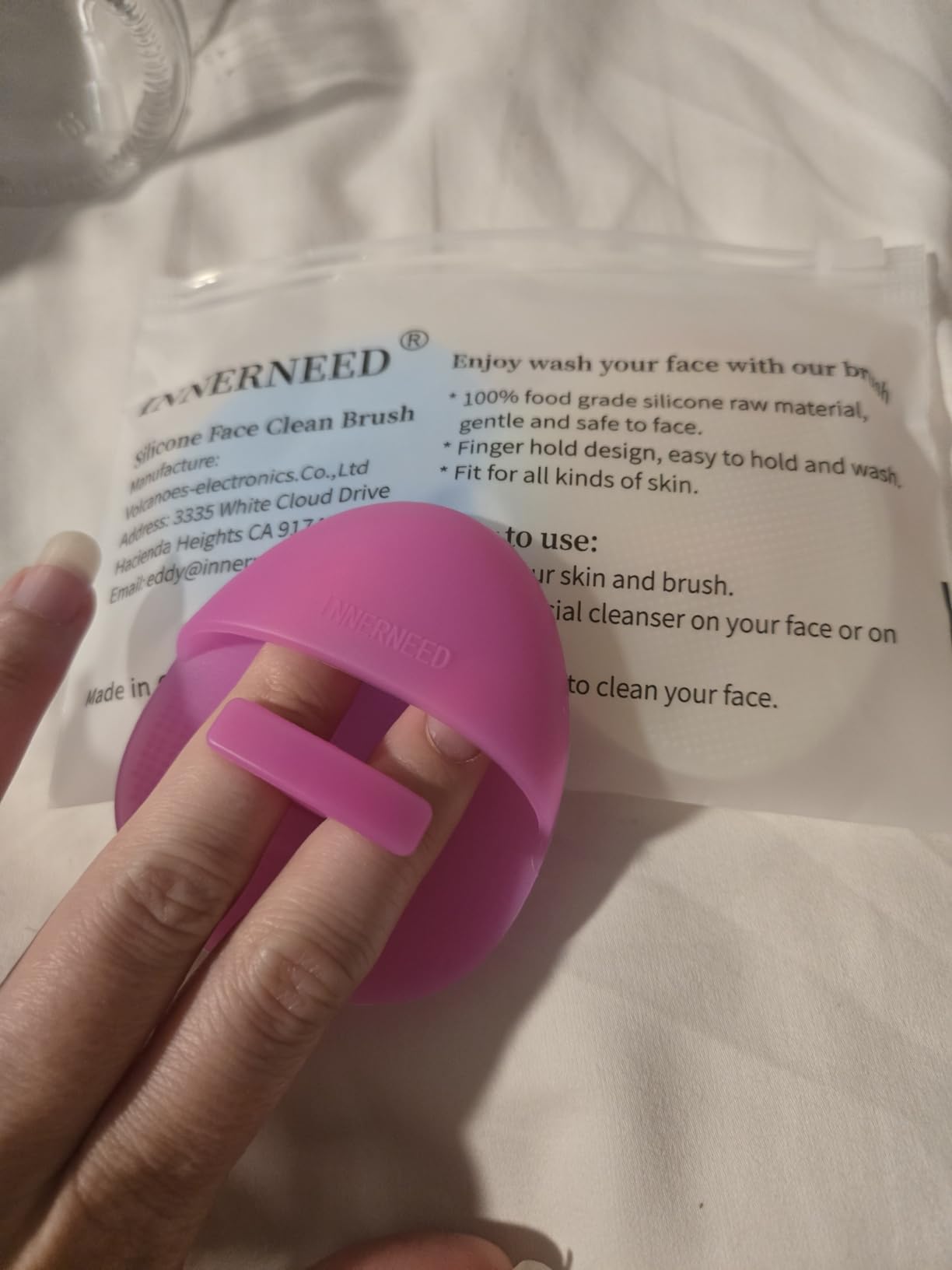 Super Soft Silicone Face Cleanser and Massager Brush Manual Facial Brush customer photo 2