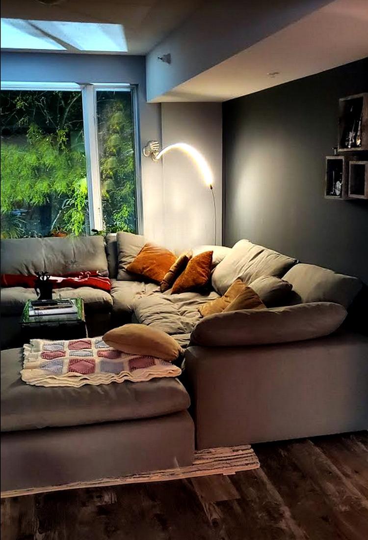 Brightech Sparq Arc Floor Lamp, Ultra Bright Lamp for Living Rooms & Offices – 3-Way Dimmable Smart, Tall Contemporary Standing Lamp for Reading in Bedrooms - Black customer photo 2
