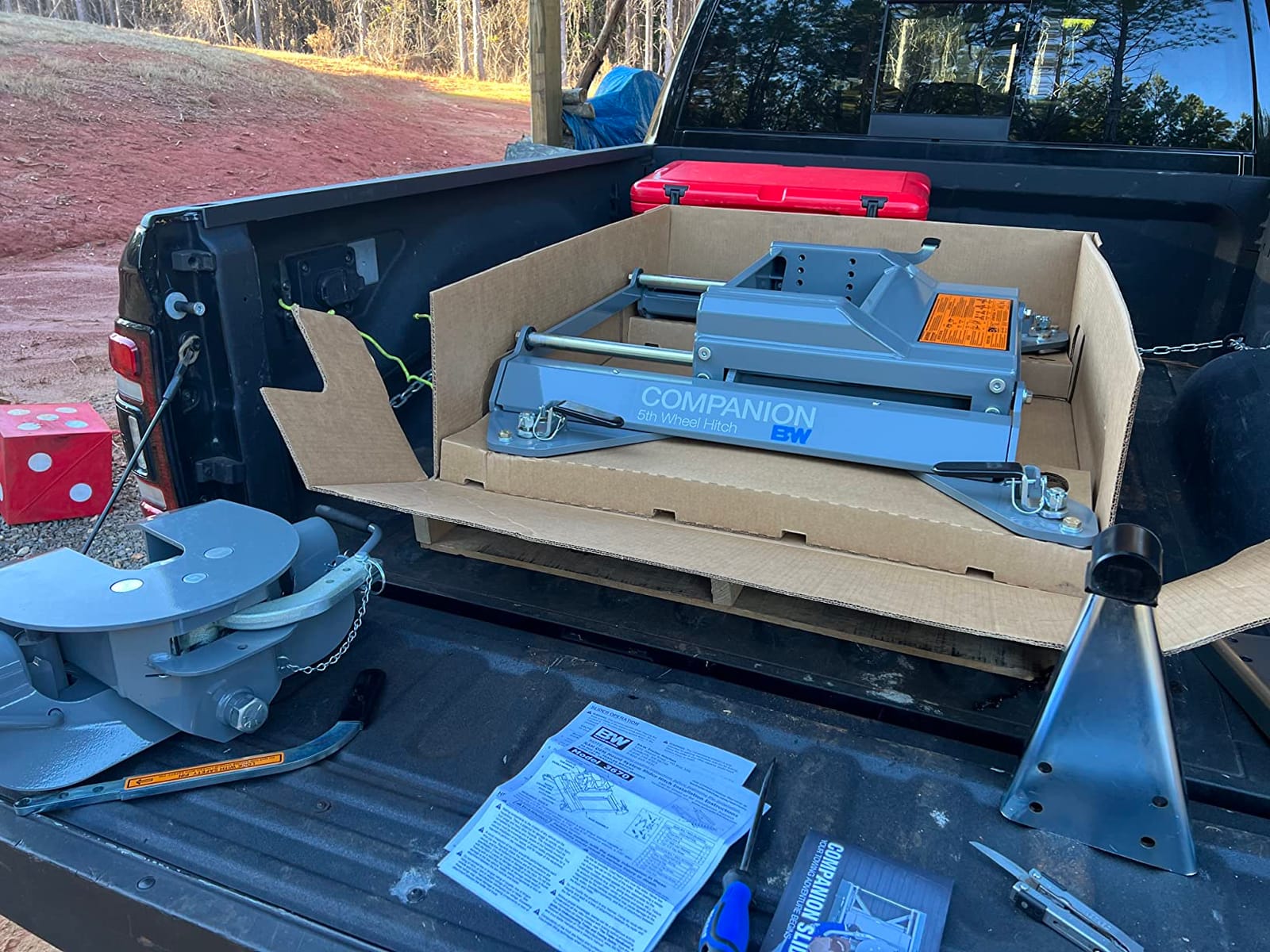 B&W Trailer Hitches Companion OEM Slider Fifth Wheel Hitch - Compatible with Ram OEM Puck System - RVK3670 customer photo 2