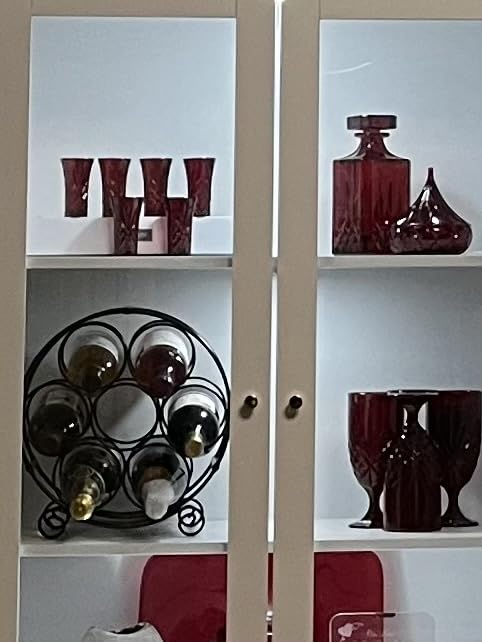 PAG-Mass 23 Bottles Arched Freestanding Floor Metal Wine Rack Wine Bottle Holders Stands, Black customer photo 1