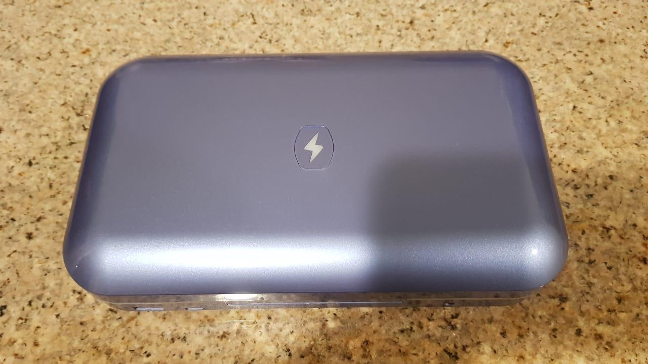 PhoneSoap 3 UV Phone Sanitizer Box & Dual Charger, Patented 360° UVC, White customer photo 1