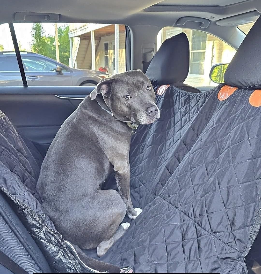 URPOWER Dog Car Seat Cover for Back Seat, 100% Waterproof Hammock for Car customer photo 1