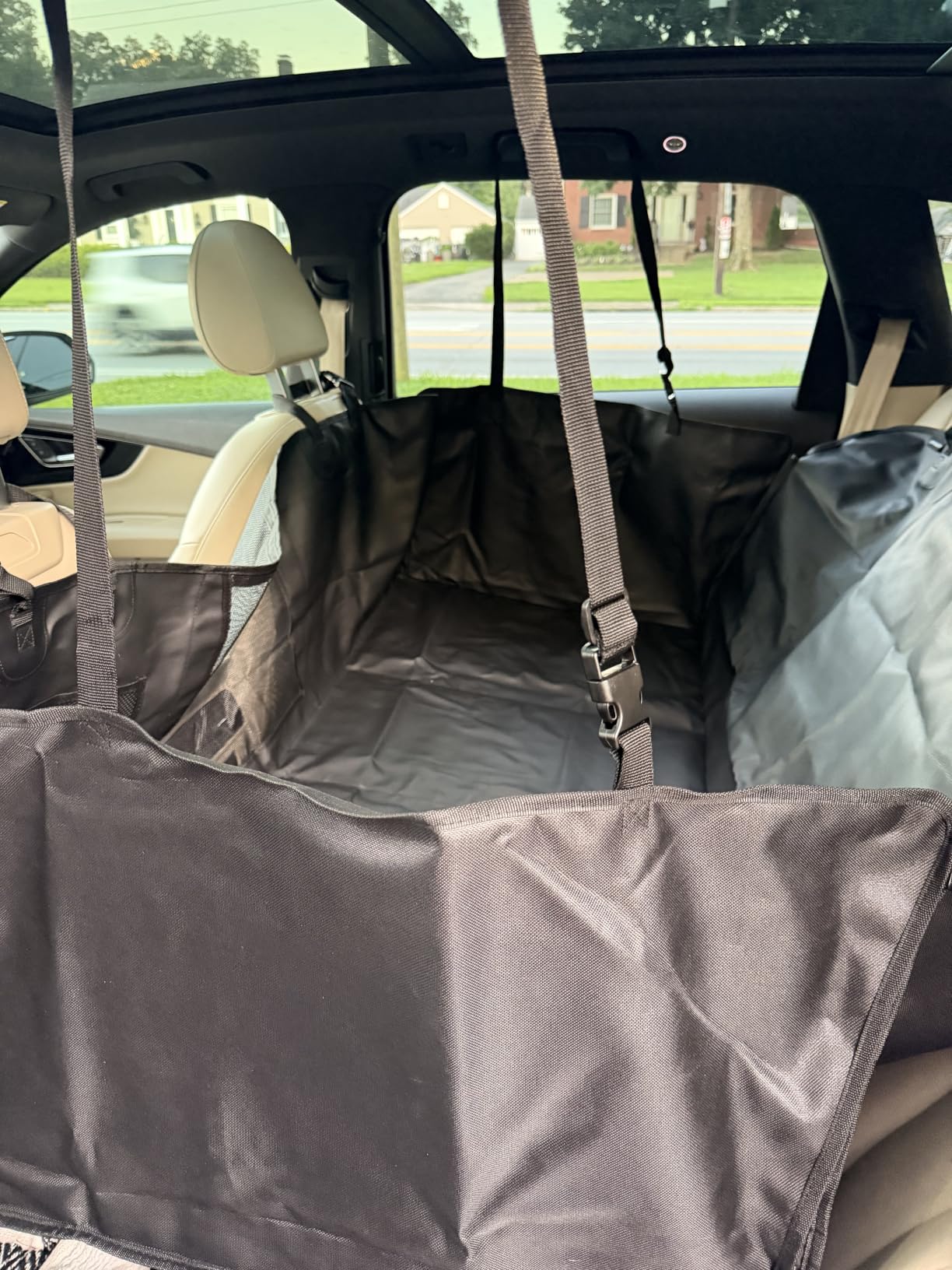 URPOWER Dog Car Seat Cover for Back Seat, 100% Waterproof Hammock for Car customer photo 2