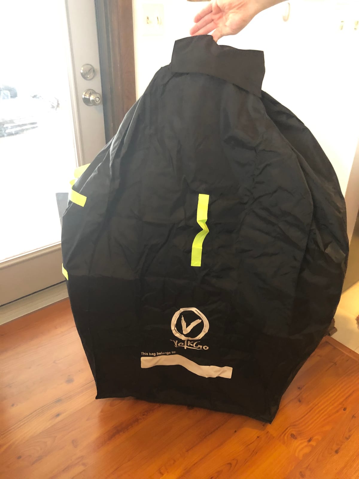 V VOLKGO XL Stroller Travel Bag for Airplane with Backpack Shoulder Straps, Stroller Cover for Air Travel, Jogger & Carrier, Waterproof Travel Cover (18x24x47 in) customer photo 1