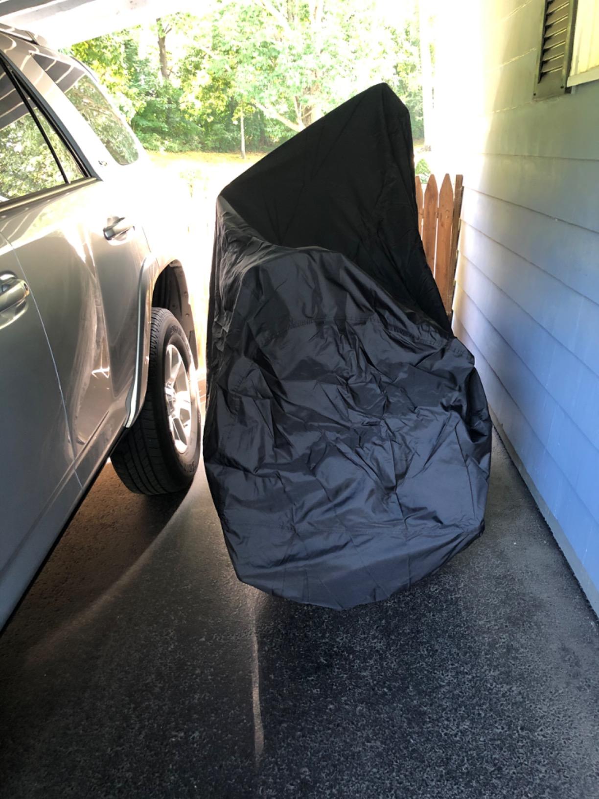 XYZCTEM New Generation Motorcycle Cover -All Weather Black XXXLX Large customer photo 1