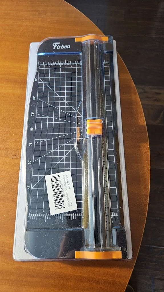 Firbon A4 Paper Cutter, 12 Inch Paper Trimmer with Extened Ruler, Black customer photo 1