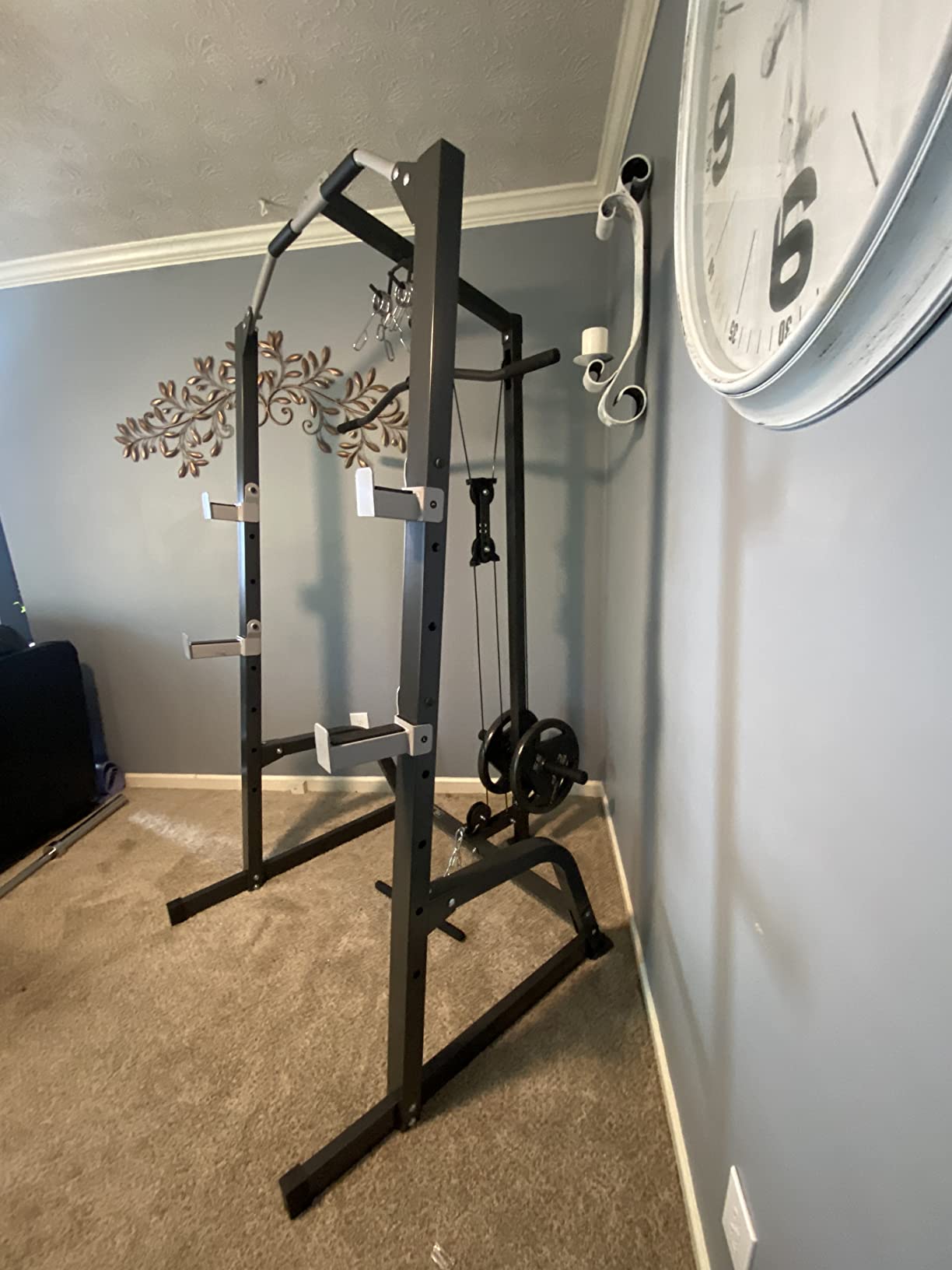 Marcy Pro Deluxe Cage System with Weightlifting Bench All-in-One Home Gym Equipment PM-5108 customer photo 2