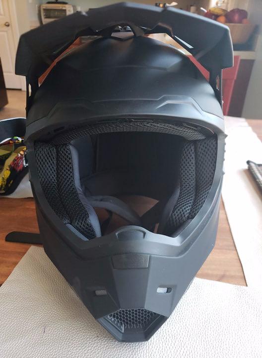 1Storm Adult Motocross Helmet BMX MX ATV Dirt Bike Four Wheeler Quad Motorcycle Full Face Helmet Racing Style: HF801 Matt Black customer photo 1